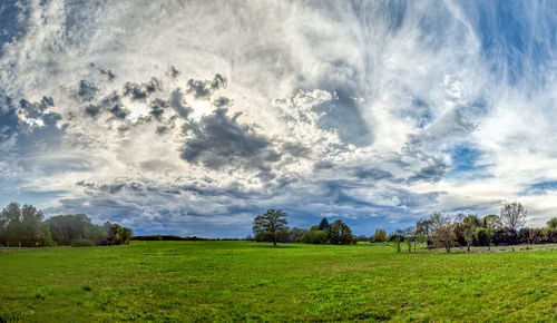 Scenic view of landscape against sky