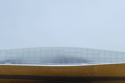 Low angle view of building against clear sky