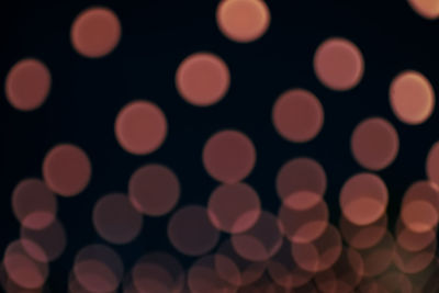 Defocused image of illuminated lights