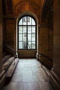 Empty corridor of building
