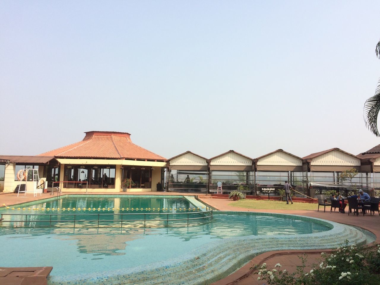 VIEW OF SWIMMING POOL AGAINST SKY