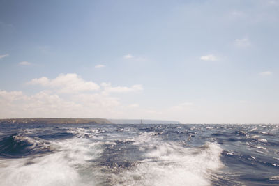 Scenic view of sea against sky