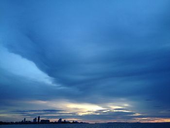 Scenic view of cloudy sky