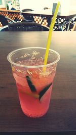 Close-up of drink on table