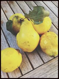 Close-up of fruits on table