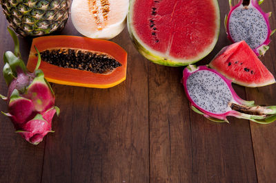 Close-up of multi colored fruits