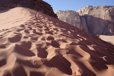 Scenic view of desert