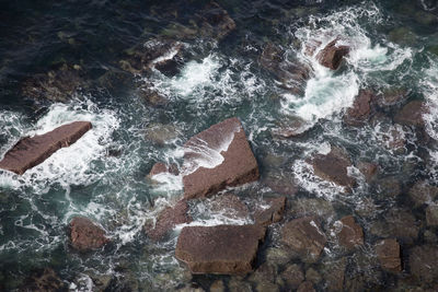 Rocks in water