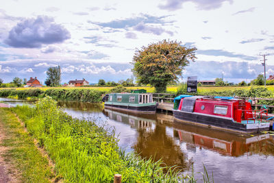 Scenic view of river against sky