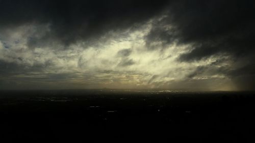 Clouds over landscape