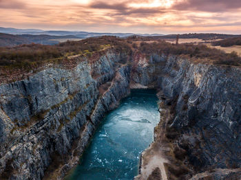 Scenic view of river against sky