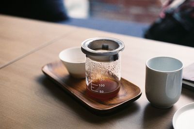 Close-up of drink on table