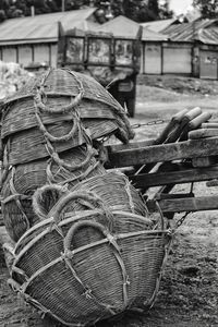 Close-up of fishing net