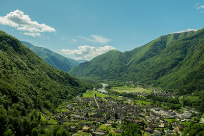 Scenic view of mountains