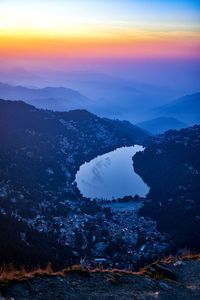 The mango shape lake morning uhd wallpaper