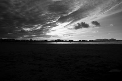 Dramatic sky over clouds