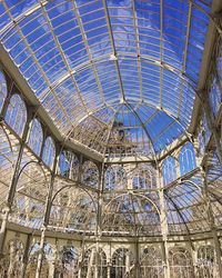 Low angle view of ceiling of building