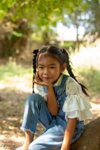 Portrait of cute girl