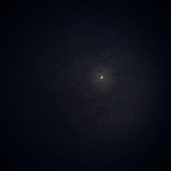 Low angle view of moon in sky