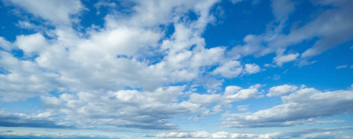 Low angle view of clouds in sky