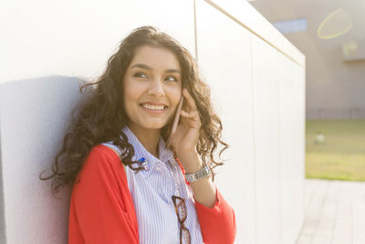 Portrait of a smiling young woman