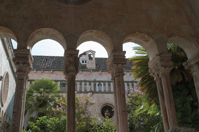 Low angle view of historical building