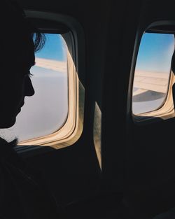 Close-up of car window