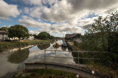 Panoramic view of trees against sky
