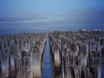 Panoramic view of sea against sky