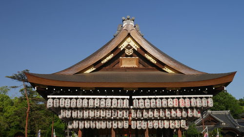 Low angle view of temple