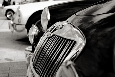 Close-up of vintage car