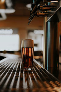 Close-up of drink on table