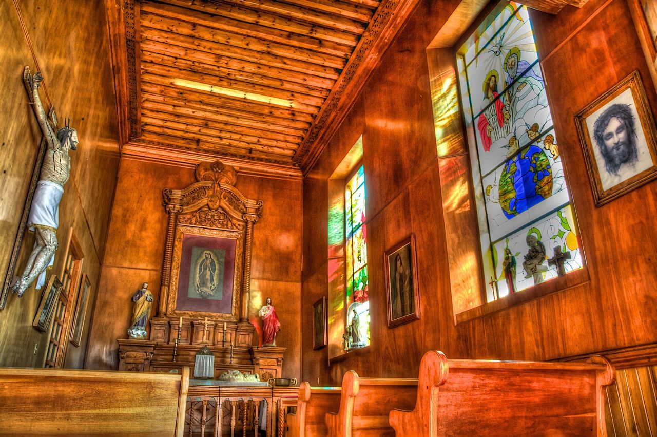 indoors, window, architecture, built structure, wood - material, home interior, house, door, curtain, no people, interior, old, day, ceiling, table, absence, low angle view, open, sunlight, wood