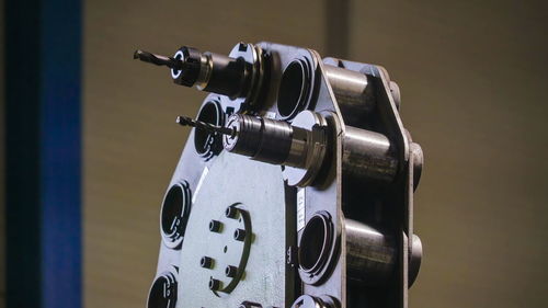 Close-up of machine part