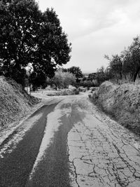 Road passing through landscape