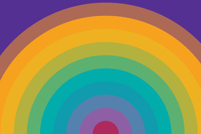 Close-up of multi colored hot air balloon