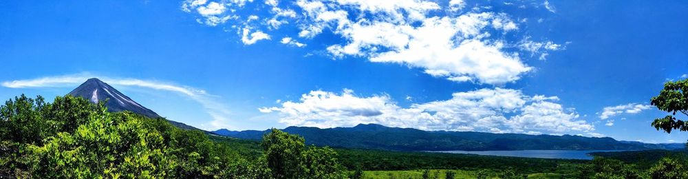 Panoramic view of landscape against sky