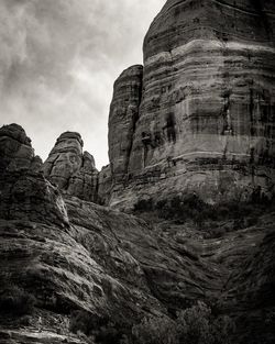 Low angle view of cathedral rock