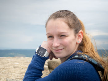 Portrait of young woman