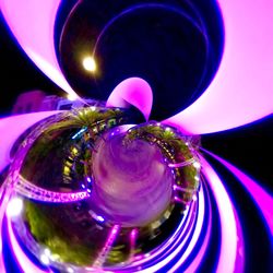 Close-up of illuminated lights