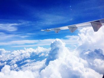 Low angle view of airplane against sky