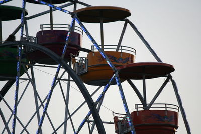 Low angle view of ferris wheel against sky