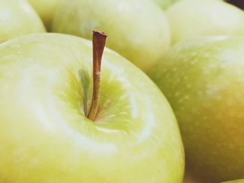 Close-up of granny smith apples