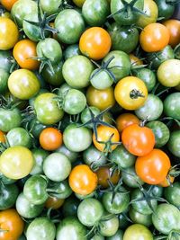 Full frame shot of oranges