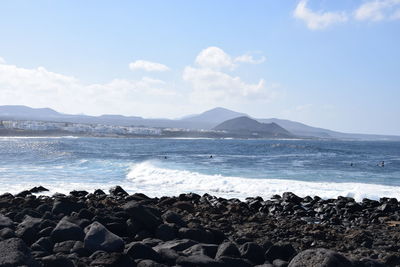 Scenic view of sea against sky