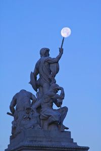 Low angle view of statue