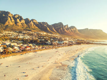 Aerial view of beach