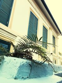 Low angle view of residential building