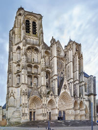 Low angle view of historical building against sky