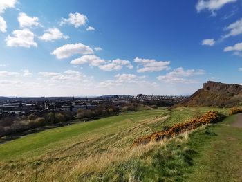 Scenic view of landscape against sky